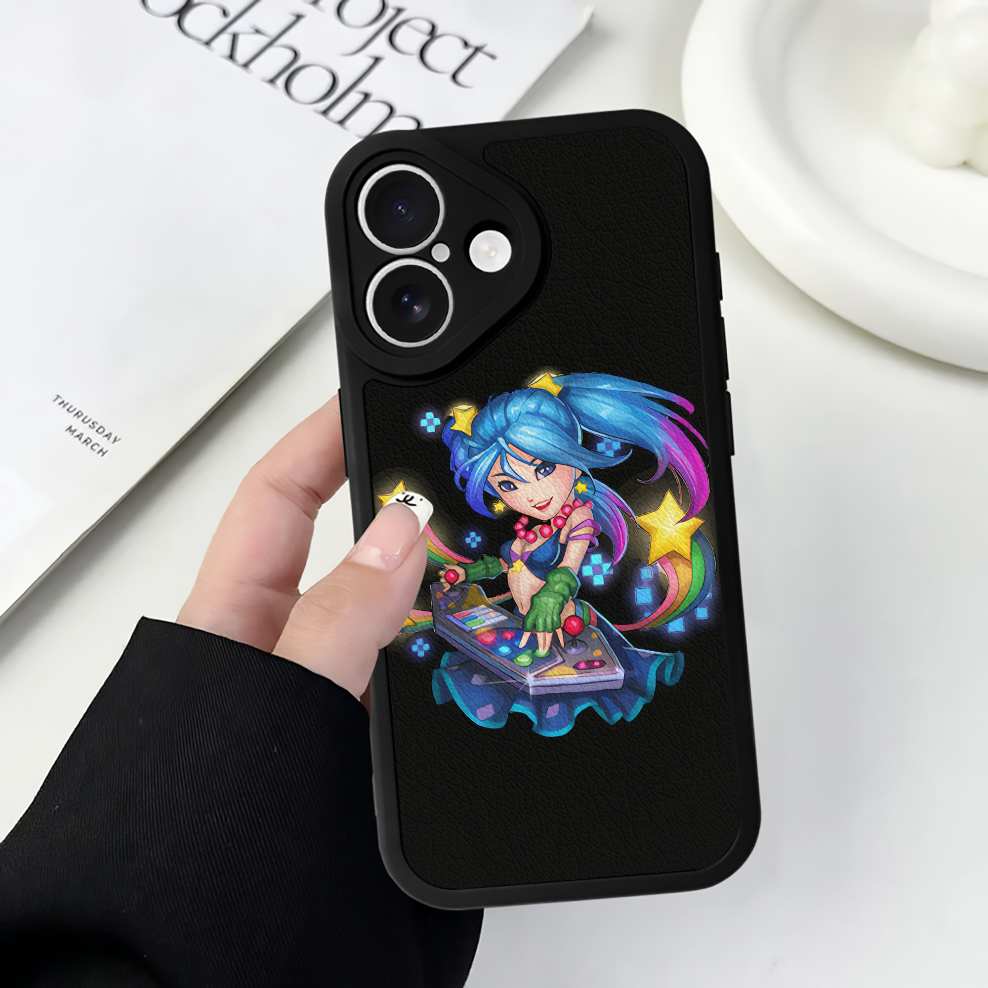 （画像用） リーグ・オブ・レジェンド League of Legends LOL 【iPhone 16シリーズ対応】シリコンスマホケース（レザー調） 材質：シリコン